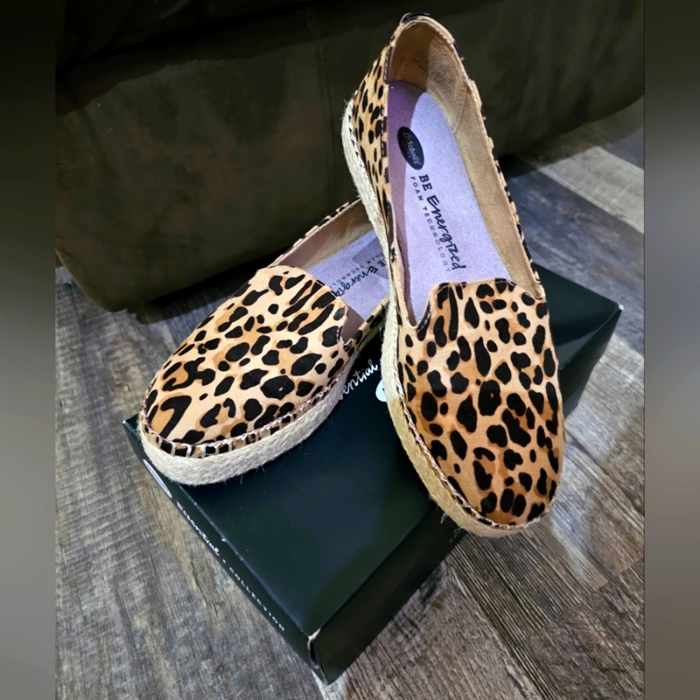 Dr. Scholl's Leopard Print Espadrille Size 7.5M